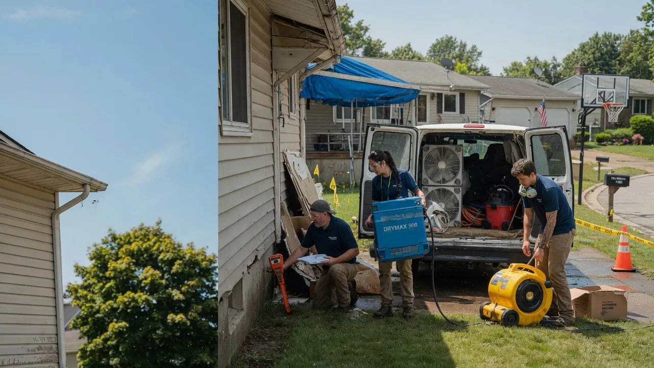Ceiling Leak Cleanup in North Royalton, OH near me